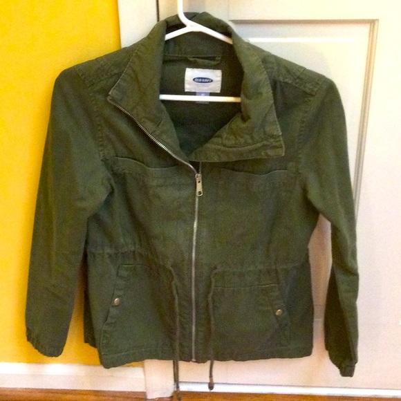 Old Navy green canvas barn jacket, size XS. - Picture 1 of 6